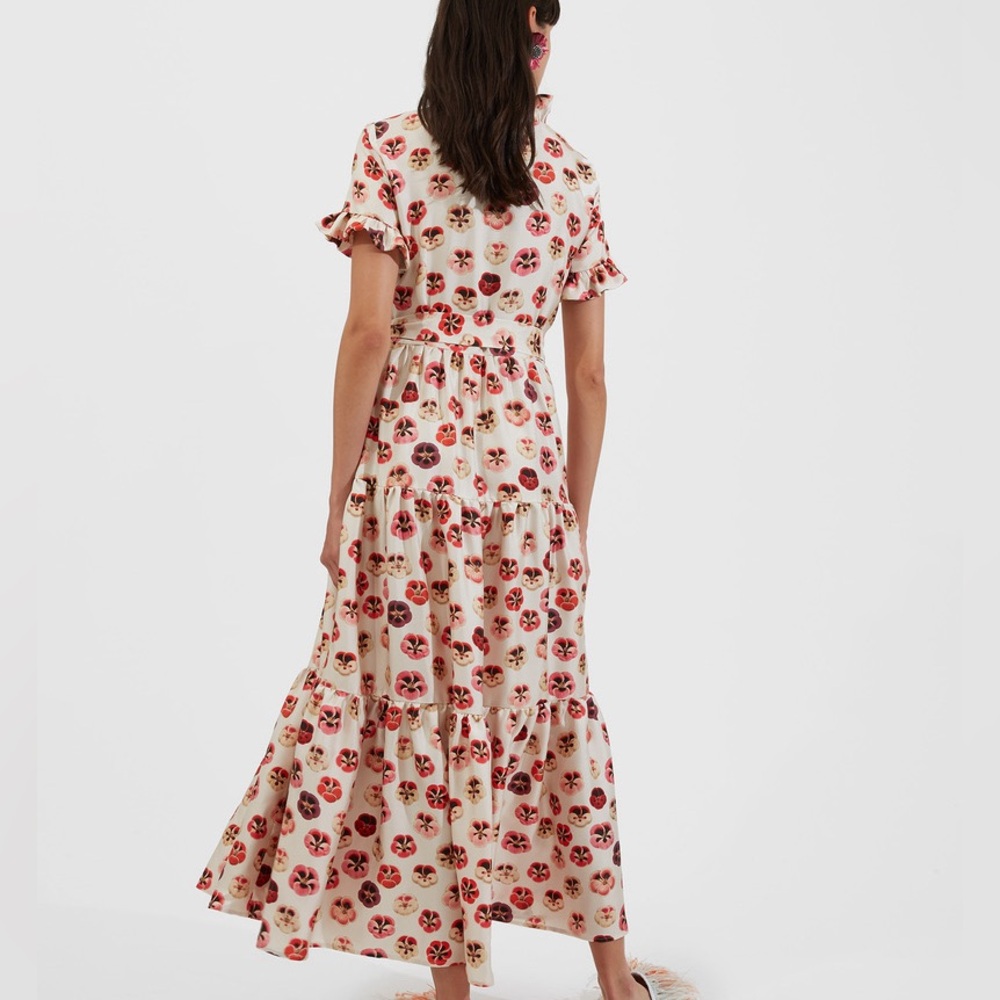 La Doublej Long And Sassy Midi Dress
Micro Pansy in Silk Twill - Picture 15 of 15